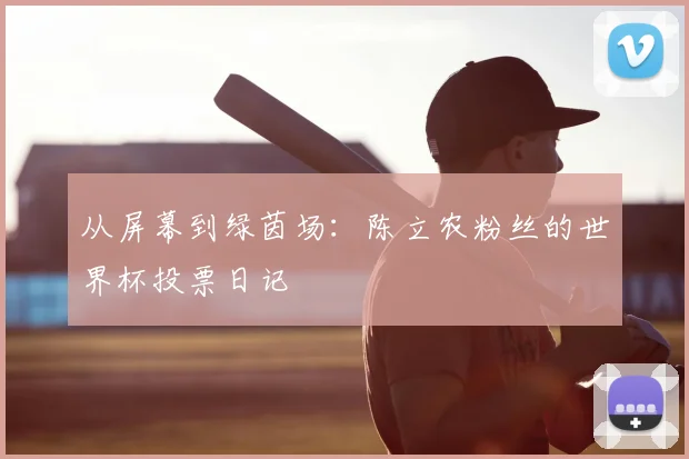 从屏幕到绿茵场:陈立农粉丝的世界杯投票日记
