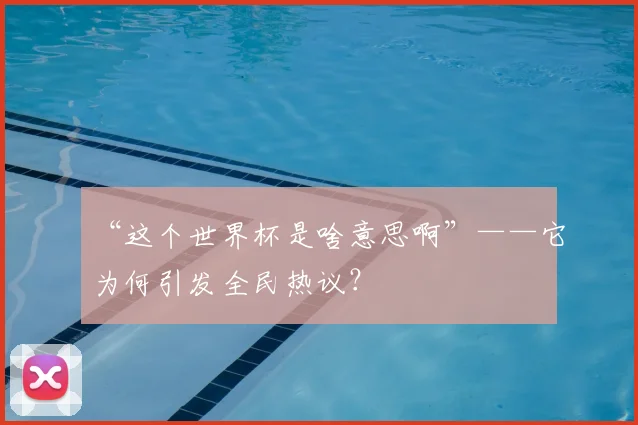 “这个世界杯是啥意思啊”——它为何引发全民热议?